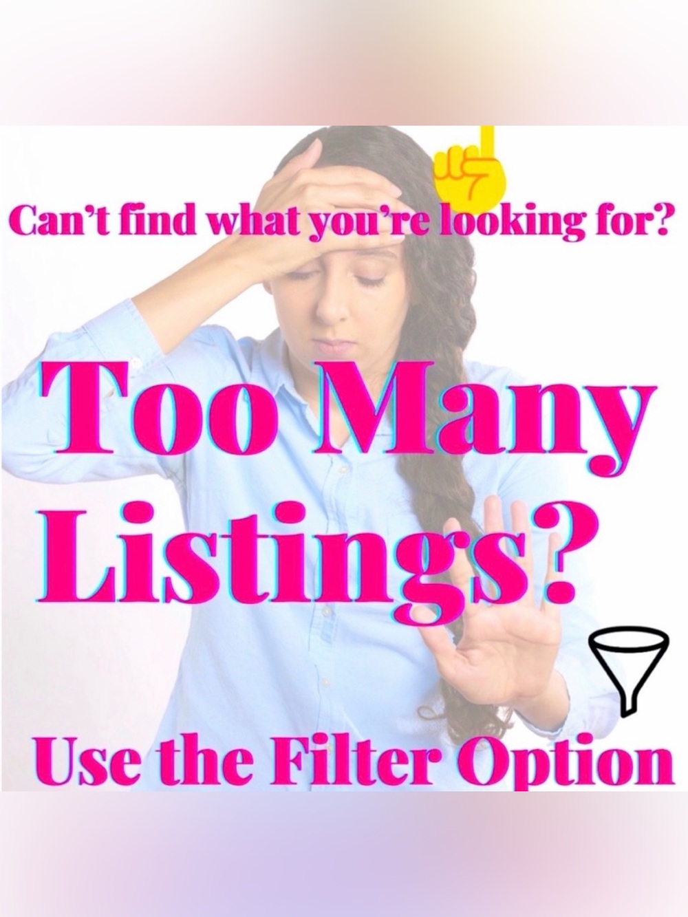Too Many Listings? Try Using the Filter Option